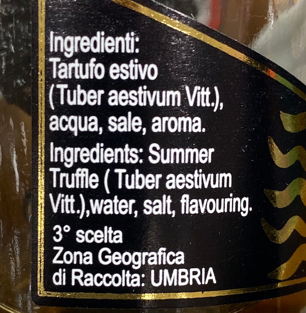 Aroma-Etikett